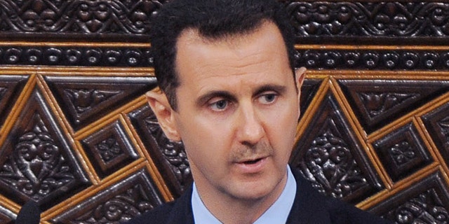 March 30, 2012: Syrian President Bashar Assad addresses the Parliament, in Damascus, Syria.