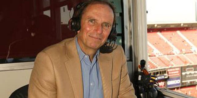 Ted Robinson, seen here in 2013, has been the radio play-by-play voice of the San Francisco 49ers since 2009. (49ers.com/KTVU)