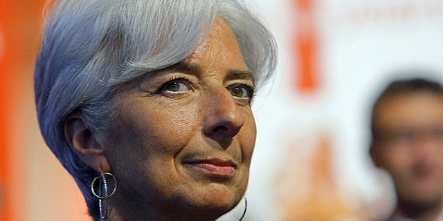 May 24: France's Finance and Economy Minister Christine Lagarde is seen during the ringing of the opening bell at the Paris Euronext opening day.