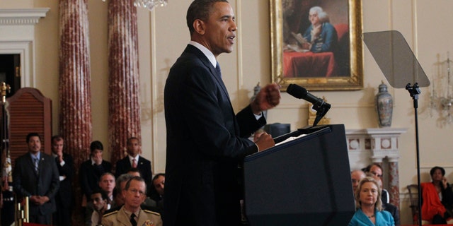 May 19: President Barack Obama delivers his Middle East speech at the State Department in Washington.