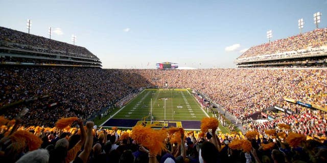 November 20, 2010; Baton Rouge, LA, USA; A general view from the endzone prior to kickoff of a game between the LSU Tigers and the Mississippi Rebels at Tiger Stadium. Mandatory Credit: Derick E. Hingle-USA TODAY Sports