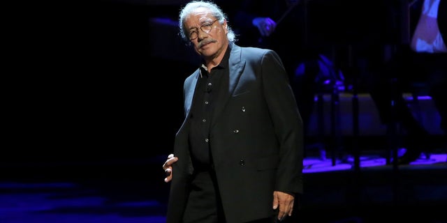 LOS ANGELES, CA - DECEMBER 06:  Actor Edward James Olmos performs onstage during The Music Center's 50th Anniversary Spectacular at The Music Center on December 6, 2014 in Los Angeles, California.  (Photo by Jonathan Leibson/Getty Images for The Music Center)