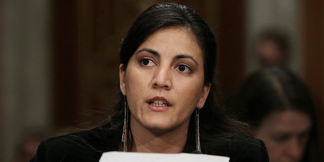 WASHINGTON, DC - FEBRUARY 03: Rosa Maria Paya, of the Cuban Christian Liberation Movement, testifies during a Senate Foreign Relations Western Hemisphere Subcommittee hearing February 3, 2015 in Washington, DC. The committee heard testimony on the impact of U.S. policy changes in Cuba. Also pictured is the leader of Cuba's Ladies in White activist group Berta Solar (C). (Photo by Win McNamee/Getty Images)
