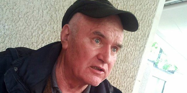 In this photo provided by Press newspaper, the Bosnian Serb army commander Ratko Mladic is seen at an undisclosed location at an unknown time after his arrest in Serbia after years in hiding.