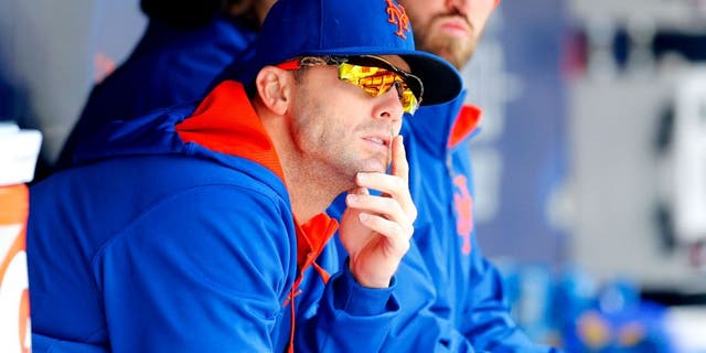 NEW YORK, NY - APRIL 23: David Wright #5 of the New York Mets looks on against the Atlanta Braves at Citi Field on April 23, 2015 in the Flushing neighborhood of the Queens borough of New York City. The Mets defeated the Braves 6-3. (Photo by Jim McIsaac/Getty Images)
