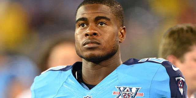 Aug 24, 2013; Nashville, TN, USA; Tennessee Titans cornerback Blidi Wreh-Wilson (29) walks in the Titans bench area in a game against the Atlanta Falcons during the second half at LP Field. The Titans beat the Falcons 27-16. Mandatory Credit: Don McPeak-USA TODAY Sports