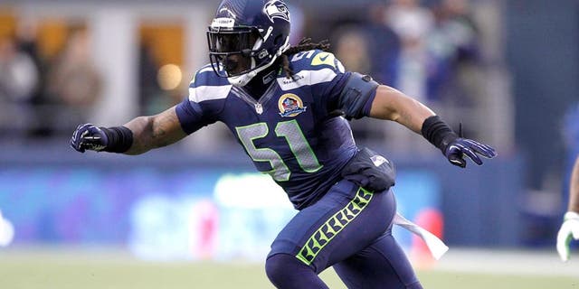 Dec 9, 2012, Seattle, WA, USA; Seattle Seahawks defensive end Bruce Irvin (51) defends against the Arizona Cardinals during the third quarter at CenturyLink Field. Seattle defeated Arizona, 58-0. Mandatory Credit: Joe Nicholson-USA TODAY Sports