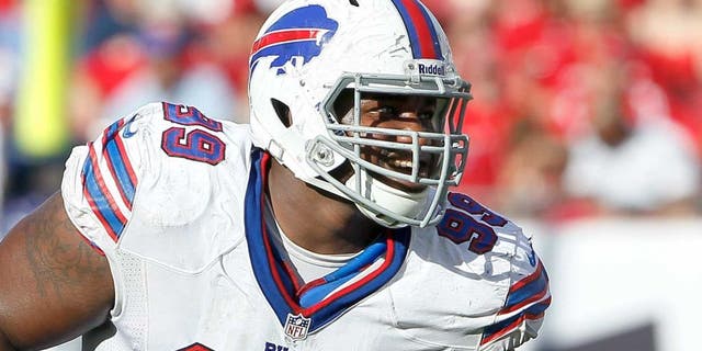 TAMPA, FL - DECEMBER 8: Defensive tackle Marcell Dareus #99 of the Buffalo Bills during the game against the Tampa Bay Buccaneers at Raymond James Stadium on December 8, 2013 in Tampa, Florida. Tampa Bay defeated Buffalo Bills 27-6. (Photo by Don Juan Moore/Getty Images)