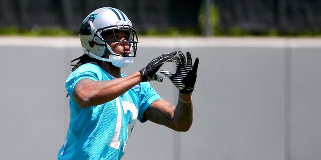 CHARLOTTE, NC - MAY 17: Kelvin Benjamin #13 of the Carolina Panthers during the Carolina Panthers Rookie Minicamp at Bank of America Stadium on May 17, 2014 in Charlotte, North Carolina. (Photo by Streeter Lecka/Getty Images)