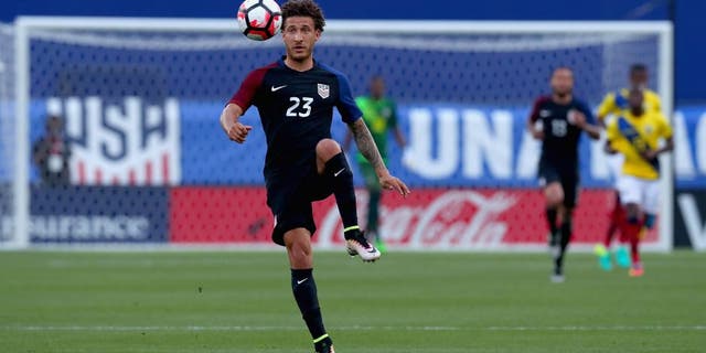 FRISCO, TX - MAY 25: Fabian Johnson #23 of the United States controls the ball against Ecuador during an International Friendly match at Toyota Stadium on May 25, 2016 in Frisco, Texas. (Photo by Tom Pennington/Getty Images)