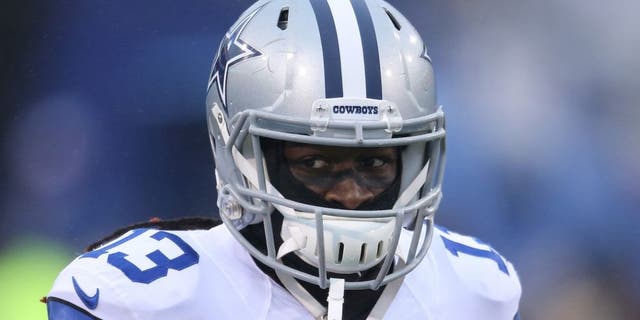 ORCHARD PARK, NY - DECEMBER 27: Lucky Whitehead #13 of the Dallas Cowboys warms up before playing against the Buffalo Bills during NFL game action at Ralph Wilson Stadium on December 27, 2015 in Orchard Park, New York. (Photo by Tom Szczerbowski/Getty Images)