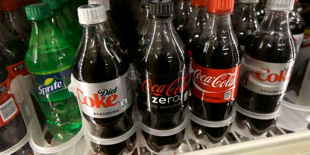 Oct. 1, 2014: This file photo, shows soft drinks for sale at K & D Market in San Francisco.
