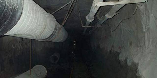 The dark shaft of the Mponeng mine in South Africa.
