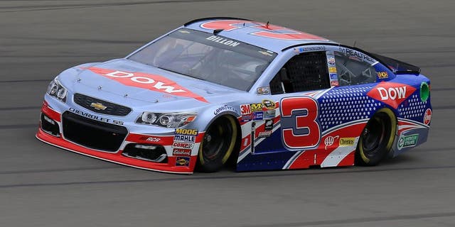 BROOKLYN, MI - JUNE 10: Austin Dillon drives of the #3 Dow Salutes Veterans Chevrolet during practice for the NASCAR Sprint Cup Series FireKeepers Casino 400 at Michigan International Speedway on June 10, 2016 in Brooklyn, Michigan. (Photo by Daniel Shirey/NASCAR via Getty Images)