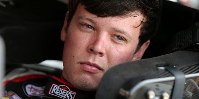 BROOKLYN, MI - JUNE 10: Erik Jones, driver of the #20 Reser's Fine Foods Toyota, sits in his car during practice for the NASCAR XFINITY Series Menards 250 at Michigan International Speedway on June 10, 2016 in Brooklyn, Michigan. (Photo by Jerry Markland/Getty Images )