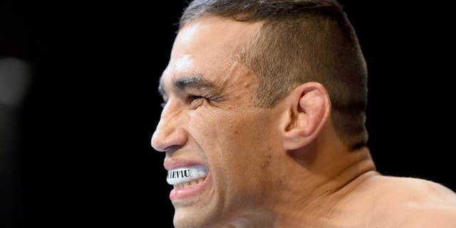 MEXICO CITY, MEXICO - JUNE 13: Fabricio Werdum of Brazil enters the Octagon before facing Cain Velasquez of the United States in their UFC heavyweight championship bout during the UFC 188 event inside the Arena Ciudad de Mexico on June 13, 2015 in Mexico City, Mexico. (Photo by Josh Hedges/Zuffa LLC/Zuffa LLC via Getty Images)