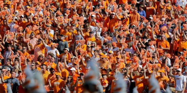 TAMPA, FL - JANUARY 1: Tennessee Volunteers fans during the Outback Bowl at Raymond James Stadium on January 1, 2016 in Tampa, Florida. (Photo by Mike Carlson/Getty Images)