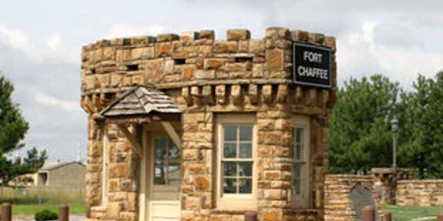 Fort Chaffee in Arkansas.