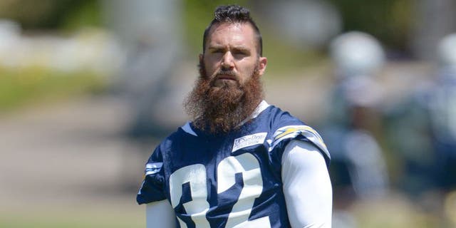 San Diego Chargers safety Eric Weddle at minicamp at Chargers Park in June 2014. 