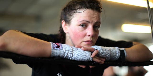 GLASGOW, SCOTLAND - MAY 28: Joanne Calderwood poses at the Grip House Gym on May 28, 2015 Glasgow, Scotland. (Photo by Ian MacNicol/Zuffa LLC via Getty Images)