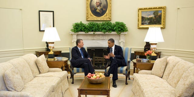 June 16: President Obama meets with BP Chairman Carl-Henric Svanberg in the Oval Office. Svanberg told reporters afterward that BP cares about 'the small people,' a remark that drew an icy reception in the Gulf Coast.