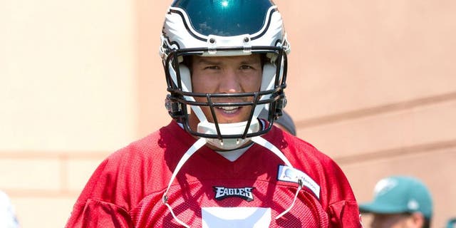 Jun 17, 2015; Philadelphia, PA, USA; Philadelphia Eagles quarterback Sam Bradford (7) walks onto the field during minicamp at The NovaCare Complex. Mandatory Credit: Bill Streicher-USA TODAY Sports