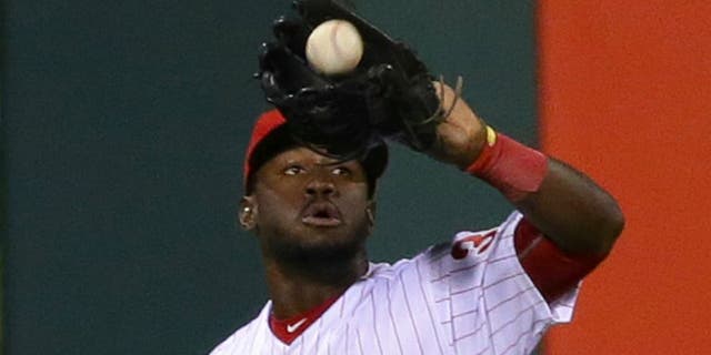 PHILADELPHIA, PA - APRIL 30: Odubel Herrera #37 of the Philadelphia Phillies during a game against the Cleveland Indians at Citizens Bank Park on April 30, 2016 in Philadelphia, Pennsylvania. The Phillies won 4-3. (Photo by Hunter Martin/Getty Images)