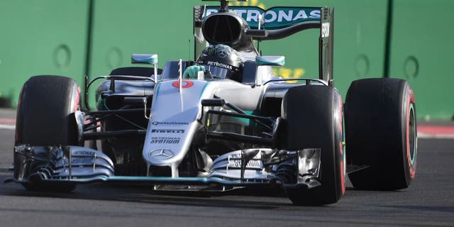 Mercedes AMG Petronas F1 Team's German driver Nico Rosberg steers his car at the Baku City Circuit, on June 19, 2016 in Baku, during the European Formula One Grand Prix. / AFP / ANDREJ ISAKOVIC (Photo credit should read ANDREJ ISAKOVIC/AFP/Getty Images)
