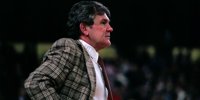 BOSTON - 1980: Head coach Bill Fitch of the Boston Celtics stands on the sideline during a game played in 1980 at the Boston Garden in Boston, Massachusetts. NOTE TO USER: User expressly acknowledges and agrees that, by downloading and or using this photograph, User is consenting to the terms and conditions of the Getty Images License Agreement. Mandatory Copyright Notice: Copyright 1980 NBAE (Photo by Dick Raphael/NBAE via Getty Images)