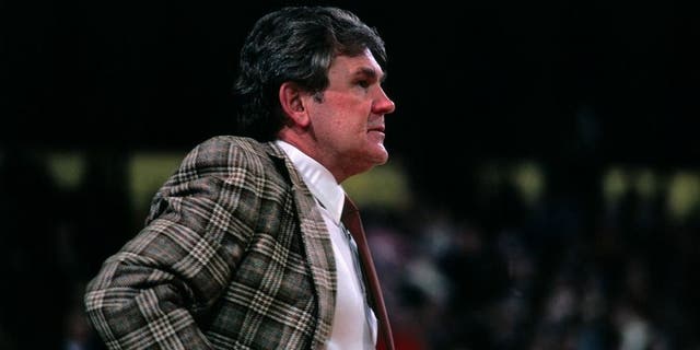 BOSTON - 1980: Head coach Bill Fitch of the Boston Celtics stands on the sideline during a game played in 1980 at the Boston Garden in Boston, Massachusetts. NOTE TO USER: User expressly acknowledges and agrees that, by downloading and or using this photograph, User is consenting to the terms and conditions of the Getty Images License Agreement. Mandatory Copyright Notice: Copyright 1980 NBAE (Photo by Dick Raphael/NBAE via Getty Images)