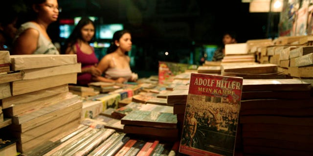 June 23: Adolf Hitler's Mein Kampf is displayed at a roadside book shop in New Delhi, India.