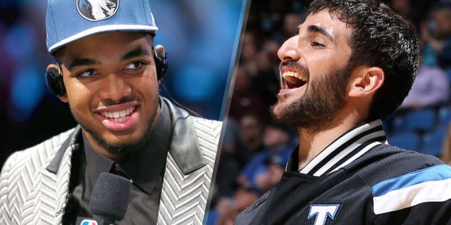 Center on June 25, 2015 in the Brooklyn borough of New York City. NOTE TO USER: User expressly acknowledges and agrees that, by downloading and or using this photograph, User is consenting to the terms and conditions of the Getty Images License Agreement. (Photo by Elsa/Getty Images) MINNEAPOLIS, MN - MARCH 16: Ricky Rubio #9 of the Minnesota Timberwolves celebrates during a game against the Brooklyn Nets on March 16, 2015 at Target Center in Minneapolis, Minnesota. NOTE TO USER: User expressly acknowledges and agrees that, by downloading and or using this Photograph, user is consenting to the terms and conditions of the Getty Images License Agreement. Mandatory Copyright Notice: Copyright 2015 NBAE (Photo by David Sherman/NBAE via Getty Images)