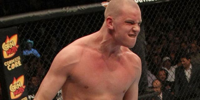 LAS VEGAS, NV - MAY 26: Stefan Struve reacts to his submission win over Lavar Johnson during a heavyweight bout at UFC 146 at MGM Grand Garden Arena on May 26, 2012 in Las Vegas, Nevada. (Photo by Donald Miralle/Zuffa LLC/Zuffa LLC via Getty Images)