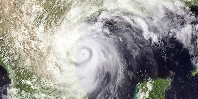 June 30: Hurricane Alex is seen lashing the Mexico coastline, south of Brownsville, Texas.