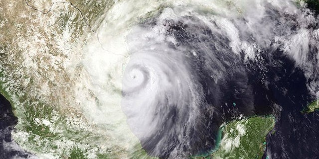 June 30: Hurricane Alex is seen lashing the Mexico coastline, south of Brownsville, Texas.