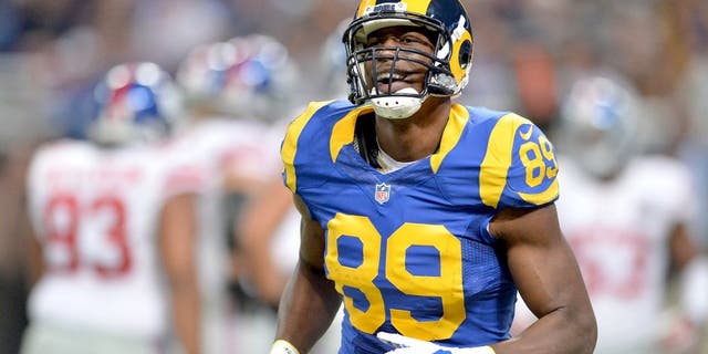 ST. LOUIS, MO - DECEMBER 21: Jared Cook #89 of the St. Louis Rams during a game against the New York Giants at the Edward Jones Dome on December 21, 2014 in St. Louis, Missouri. (Photo by Michael Thomas/Getty Images)