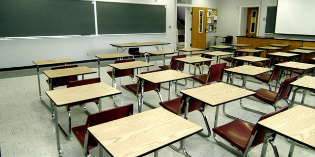 Much of Millsaps College is in transition such as this classroom photographed, Thursday, June 22, 2006, in Jackson, MIss., as they prepare to become the summer training camp for the New Orleans Saints. Classrooms such as this one in Sullivan-Harrell Hall will be equipped with projectors and tables with chairs instead of the student desks to accomodate the football players attending their specialization meetings. (AP Photo/Rogelio Solis)
