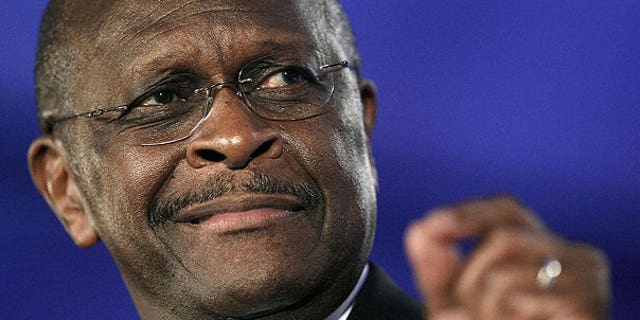 June 17: Republican presidential hopeful Herman Cain speaks at the Republican Leadership Conference in New Orleans. Bolstered by support from his loyal radio talk-show audience and tea partyers, businessman Herman Cain has revved up mainstream conservatives, rising recently to third place in a poll of voters in Iowa, the leadoff caucus state.