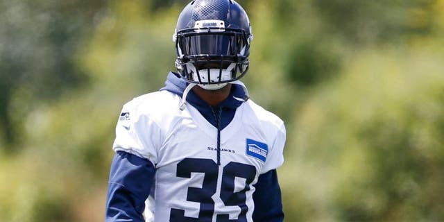 Jun 15, 2016; Seattle, WA, USA; Seattle Seahawks defensive back Brandon Browner (39) participates in minicamp drills at the Virginia Mason Athletic Center. Mandatory Credit: Joe Nicholson-USA TODAY Sports