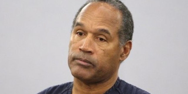 Dec. 5, 2008: O.J. Simpson in court during his sentencing hearing at the Clark County Regional Justice Center in Las Vegas. (AP)
