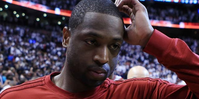 TORONTO, ON - MAY 15: Dwyane Wade #3 of the Miami Heat walks off the court following Game Seven of the Eastern Conference Quarterfinals against the Toronto Raptors during the 2016 NBA Playoffs at the Air Canada Centre on May 15, 2016 in Toronto, Ontario, Canada. NOTE TO USER: User expressly acknowledges and agrees that, by downloading and or using this photograph, User is consenting to the terms and conditions of the Getty Images License Agreement. (Photo by Vaughn Ridley/Getty Images)