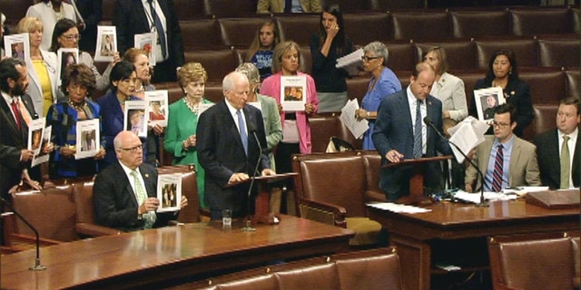 July 7, 2016: Democrats protest gun violence on the House floor.