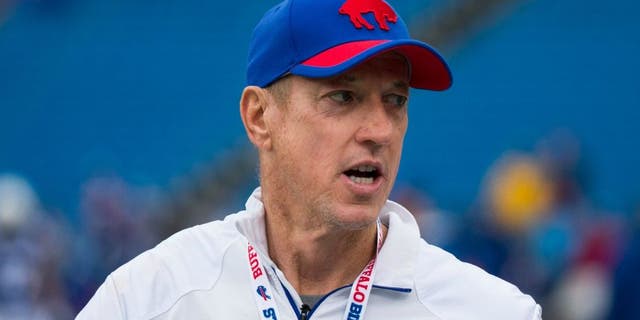 ORCHARD PARK, NY - SEPTEMBER 13: Hall of Famer Jim Kelly walks the field during warmups before the game between the Buffalo Bills and the Indianapolis Colts on September 13, 2015 at Ralph Wilson Stadium in Orchard Park, New York. Buffalo defeats Indianapolis 27-14. (Photo by Brett Carlsen/Getty Images) *** Local Caption *** Jim Kelly,ORCHARD PARK, NY - SEPTEMBER 13: Hall of Famer Jim Kelly walks the field during warmups before the game between the Buffalo Bills and the Indianapolis Colts on September 13, 2015 at Ralph Wilson Stadium in Orchard Park, New York. Buffalo defeats Indianapolis 27-14. (Photo by Brett Carlsen/Getty Images)