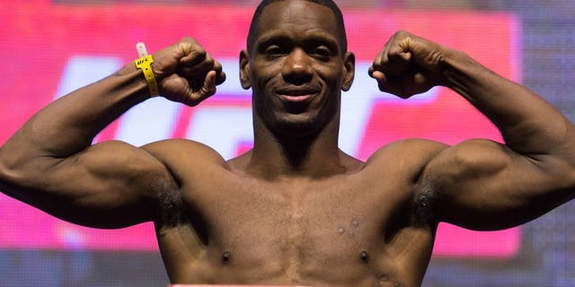 LAS VEGAS, NV - JULY 07: Will Brooks steps onto the scale during The Ultimate Fighter Finale - Weigh-in at TMobile Arena on July 7, 2016 in Las Vegas, Nevada. (Photo by Brandon Magnus/Zuffa LLC/Zuffa LLC via Getty Images)