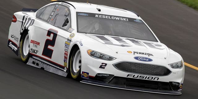 SPARTA, KY - JULY 07: Brad Keselowski, driver of the #2 Miller Lite Ford, practices for the NASCAR Sprint Cup Series Quaker State 400 at Kentucky Speedway on July 7, 2016 in Sparta, Kentucky. (Photo by Dylan Buell/Getty Images)