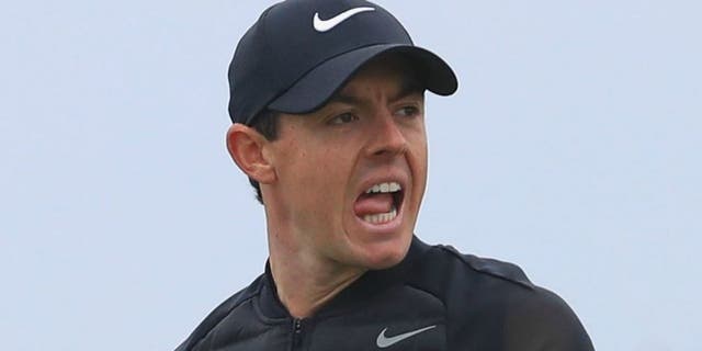 TROON, SCOTLAND - JULY 16: Rory McIlroy of Northern Ireland reacts during the third round on day three of the 145th Open Championship at Royal Troon on July 16, 2016 in Troon, Scotland. (Photo by Matthew Lewis/Getty Images)