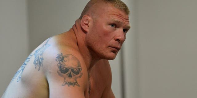 LAS VEGAS, NV - JULY 09: Brock Lesnar backstage during the UFC 200 event on July 9, 2016 at T-Mobile Arena in Las Vegas, Nevada. (Photo by Brandon Magnus/Zuffa LLC/Zuffa LLC via Getty Images)