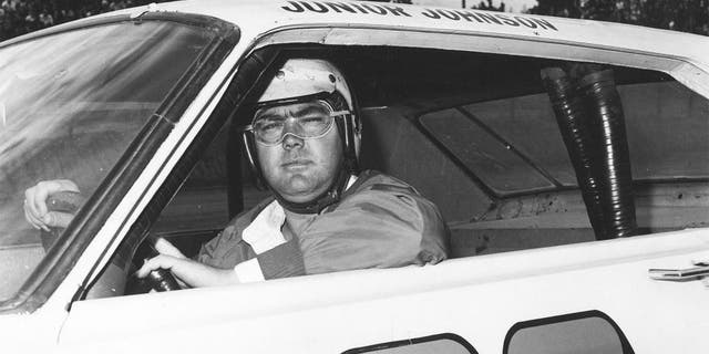 Junior Johnson, winner of the 1965 Rebel 300. (Photo by ISC Archives via Getty Images)