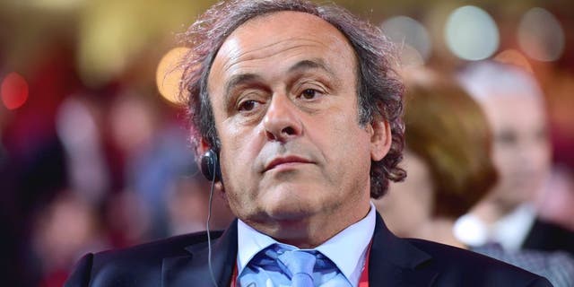 SAINT PETERSBURG, RUSSIA - JULY 25: President of UEFA Michel Platini attends the Preliminary Draw of the 2018 FIFA World Cup in Russia at The Konstantin Palace on July 25, 2015 in Saint Petersburg, Russia. (Photo by Shaun Botterill/Getty Images)