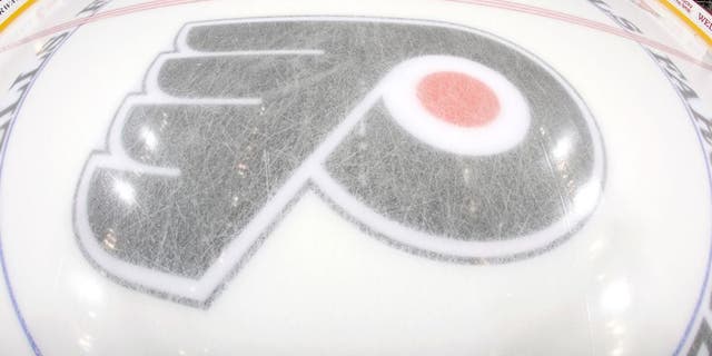 PHILADELPHIA, PA - OCTOBER 02: A view of the center ice logo of the Philadelphia Flyers prior to a game against the Toronto Maple Leafs on October 2, 2013 at the Wells Fargo Center in Philadelphia, Pennsylvania. (Photo by Len Redkoles/NHLI via Getty Images)